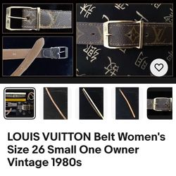 Louis Vuitton Vintage Belt Saks Fith Avenue 