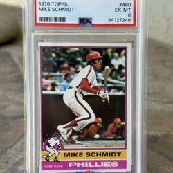 1976 TOPPS Mike Schmidt #480 PSA 6