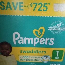 Size One And Nb Size Pampers 