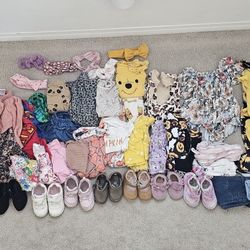 6-12 Months Baby Girl Clothes And Shoes 