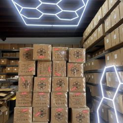 Led Hexagon Lights Barber Shops Tire Shops Detail Shop Gyms Garages 