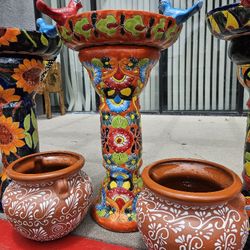 ⛲️💥Talavera Birdbath 💥 Fountain ⛲️ Etsy Casamxartesanalstore 