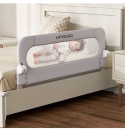 UPGOGO Folding Toddler Bed Rails for Crib,Safety Toddler Bed Rails,Bed Guard Rail with Reinforced Anchor Safety System,Bed Rail for Kids Fit,Bunk,Full