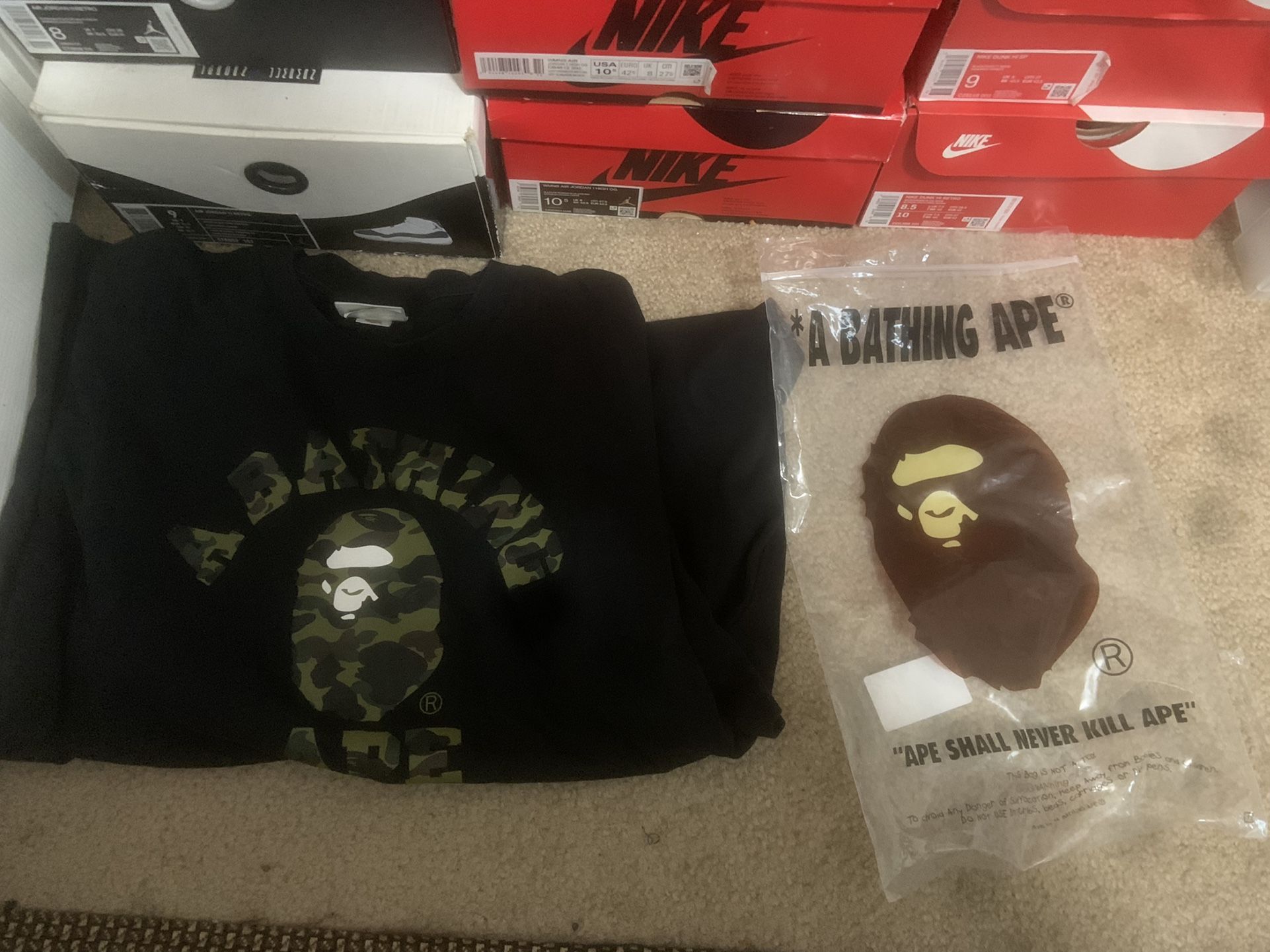 Bape College Tee Size M