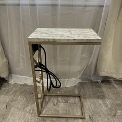 Side Table With Outlets