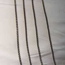 Jaxxon Silver Rope Chain 22 Inch (2 Of Them)