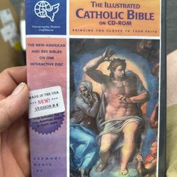 Illustrated Catholic Bible Cd-Rom Rsv Very Good Condition