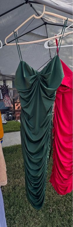 Green maxi dress