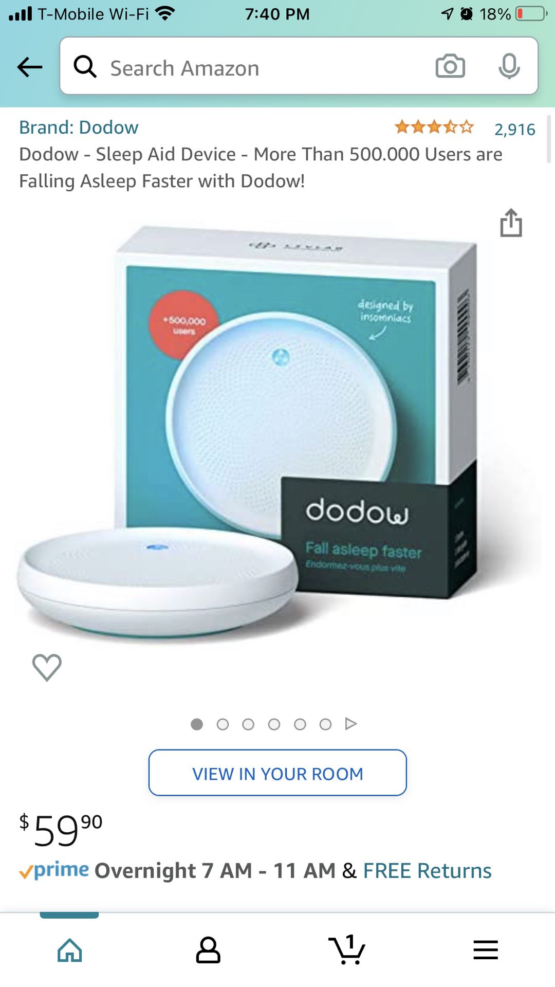 Dodow sleep aid device review