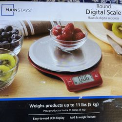 mainstays round digital scale