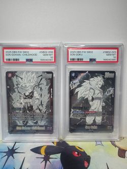 Dragonball Fusion World Sb02-008,Sb02-023 Psa 10