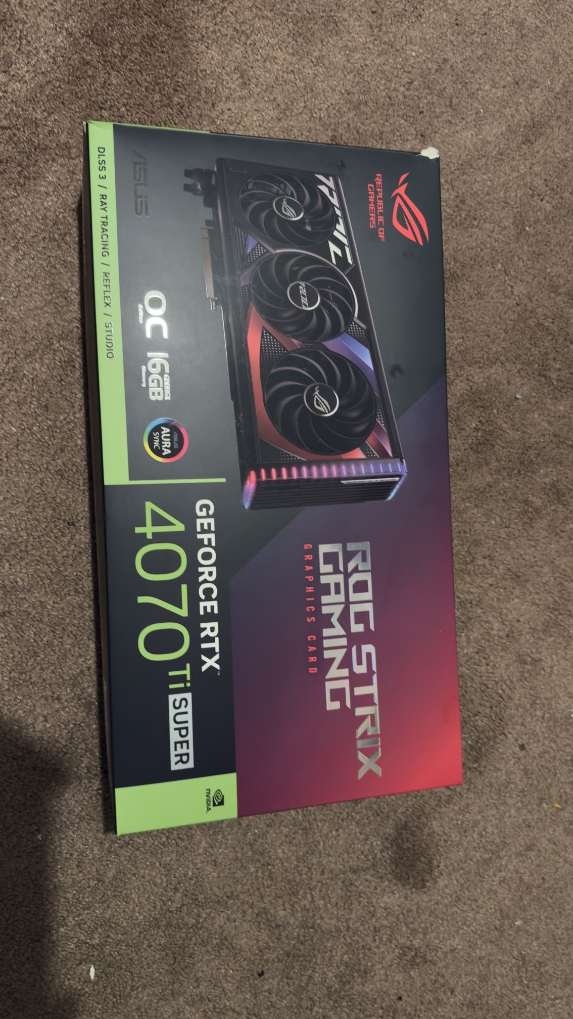 ASUS - ROG Strix NVIDIA GeForce RTX 4070 Ti SUPER Overclock 16GB GDDR6X PCI Express 4.0 Graphics Card - Black
