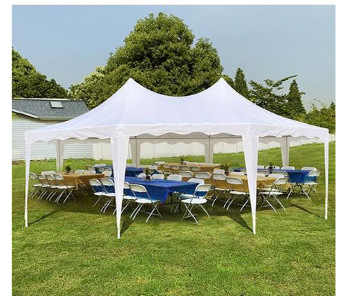 QUICTENT 20' X 14.5' OCTAGONAL PARTY TENT-WHITE
