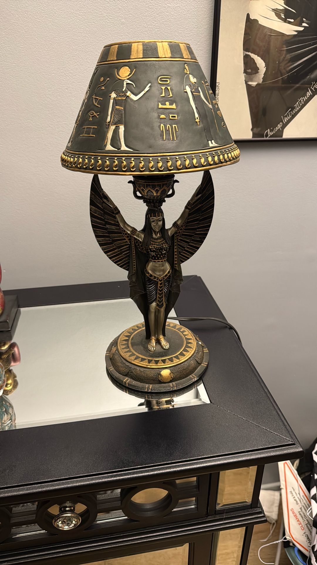 Egyptian Goddess Isis Lamp