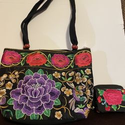 Mexican Purse with matching wallet -NEW!