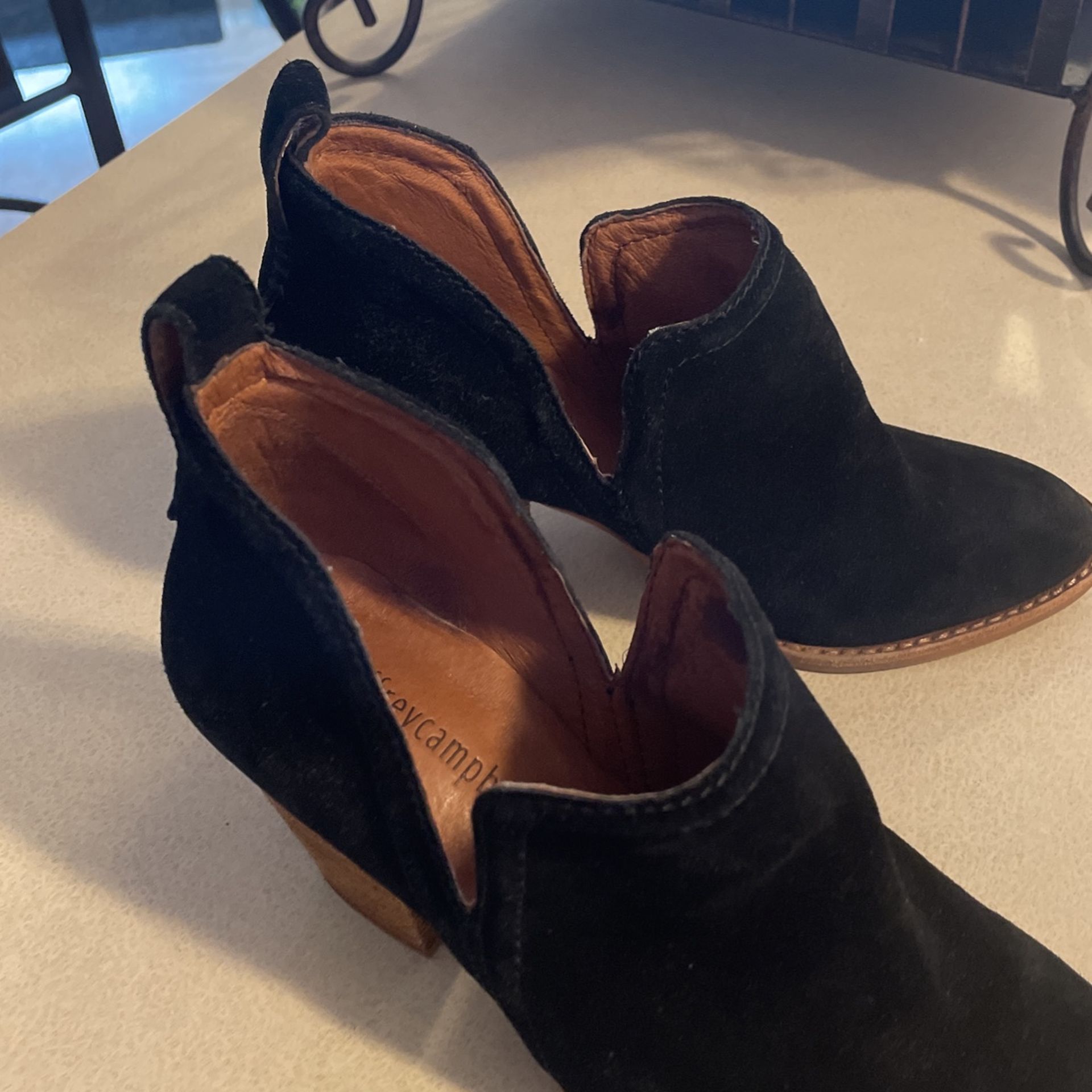 ~ Jeffrey Campbell Suede Booties ~
