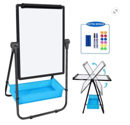 Magnetic Whiteboard - Stand with Storage Tray - Dry Erase Board - New