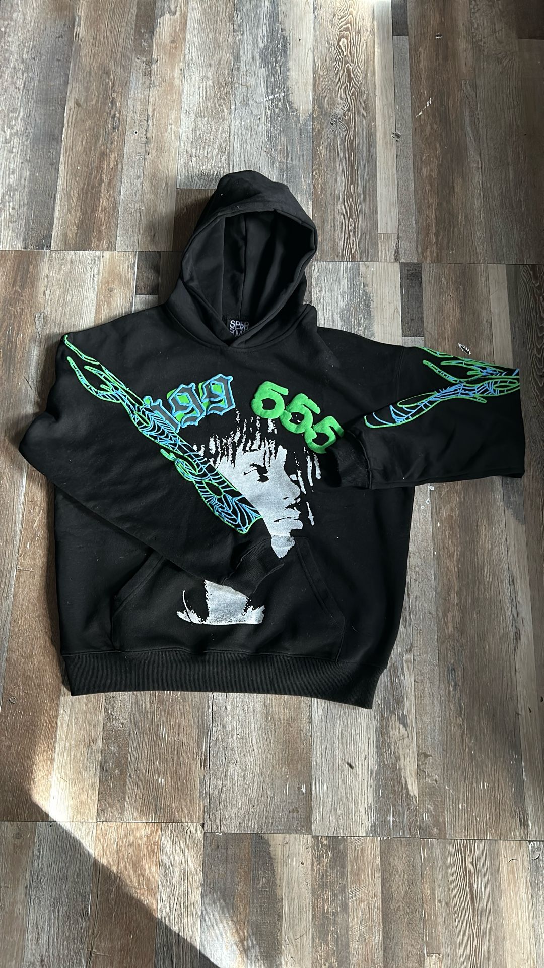 Juice Wrld X Sp5der Hoodie Medium 