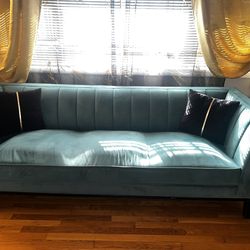 3 piece sofa set and 2 end tables