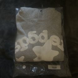 Gray Sp5der Hoodie