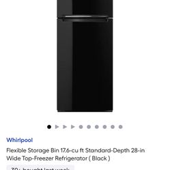 Black Whirlpool Fridge 