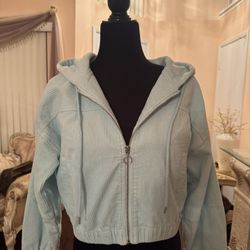 NEW FOREVER 21 Blue Corduroy Jacket Size Small