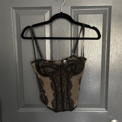 urban outfitters black out from under corset top