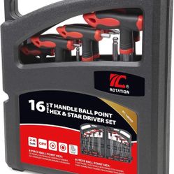 ROTATION 16 Pcs Hex and Torx Wrench Set