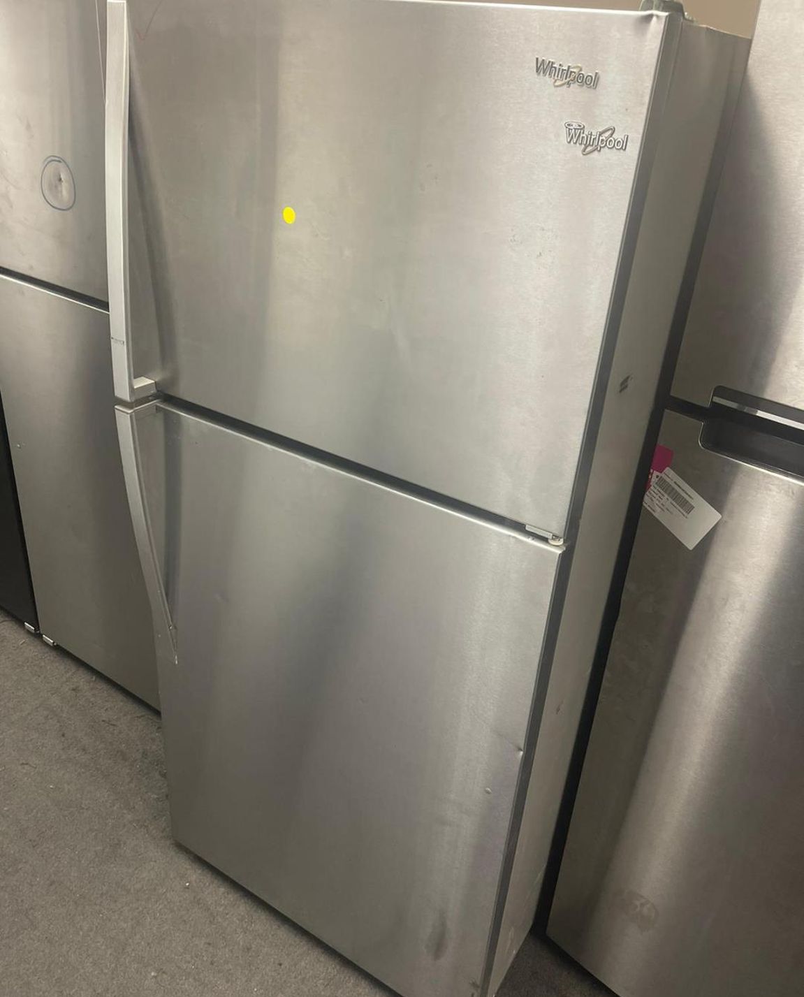 GE  Top Mount 27" Apartment Size Stainless Steel Fridge
