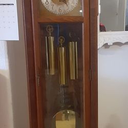 Rare 1981 Kieninger Christoff Tubular Grandfather Clock