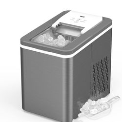 VECYS Countertop Ice Maker Machine, 9 Bullet Ice Cubes Ready in 8