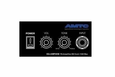 AMTC EQ-AMP08W PA 8 Watt Amplifier Equalizer System