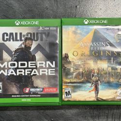 LOT OF 2 - Call of Duty: Modern Warfare and Assassin's Creed Origins.