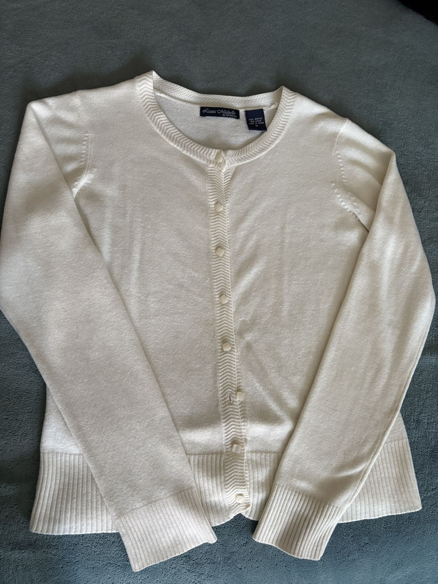White Long Sleeve Button Up