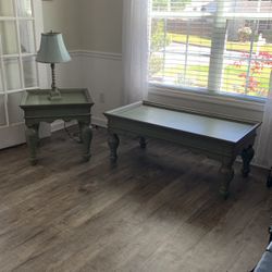 Solid Wood Coffee Tables (farmhouse) Olive Green