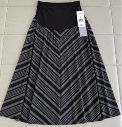 Title: NEW Motherhood Maternity Long Maxi Skirt w/ Belly Support – Size Small