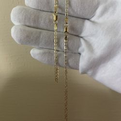 Vermeil mariner link set (3mm)