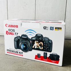 canon eos rebel t7 with premium kit Two Lens Kit with EF-S 18-55mm and EF 75-300mm Lenses