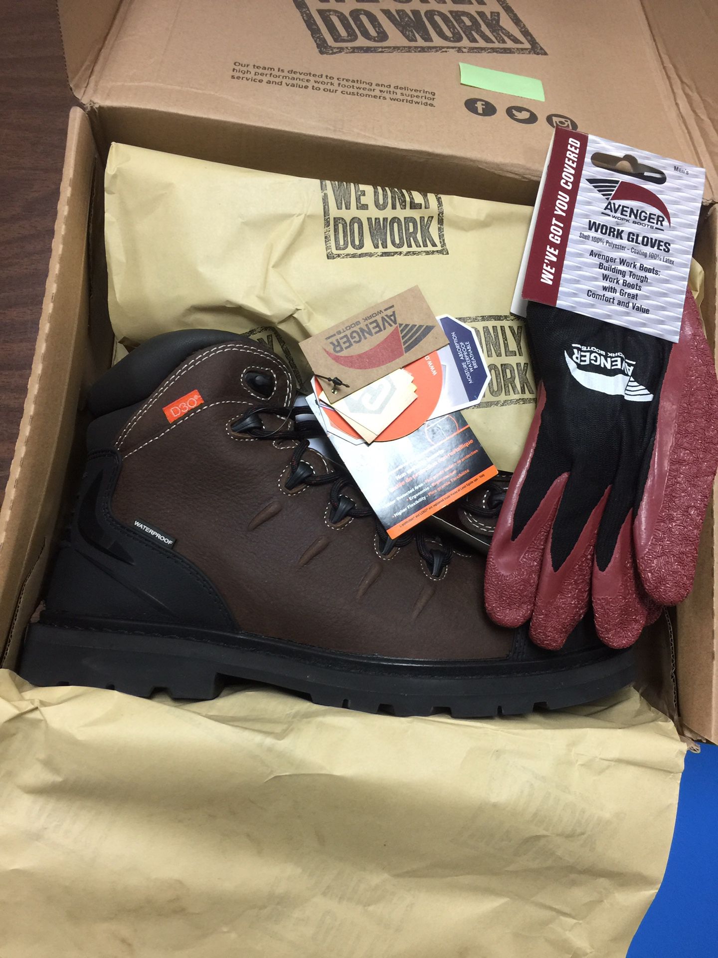 work shoe steel toe boots waterproof paid 130$