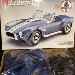 1990 AMT/ERTL Shelby Cobra 427 1:16 Model Kit. Open Box, Sealed Parts