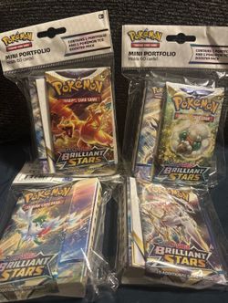 Brilliant stars booster pack art set with mini portfolios / binders