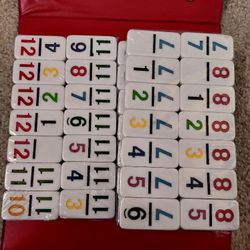 Mexican  Train  Number DOUBLE 12 Domino  Set