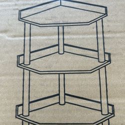 (NEW IN BOX) 3 Tier Corner Shelf ****SEE PHOTOS FOR COLOR****