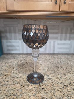 Glass Candle Holder