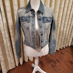 INC INTERNATIONAL CONCEPTS JEAN JACKET SMALL