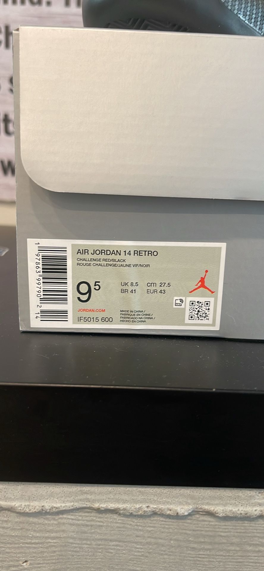 Jordan 14 “Ferrari” Size 9.5