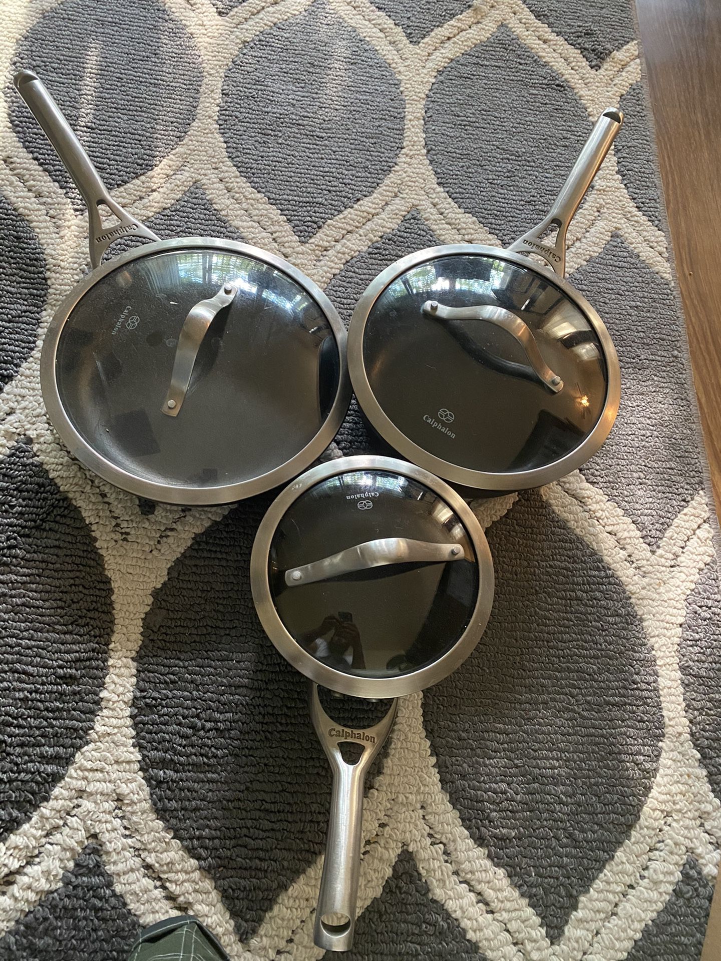 Calphalon pots/pan with lids
