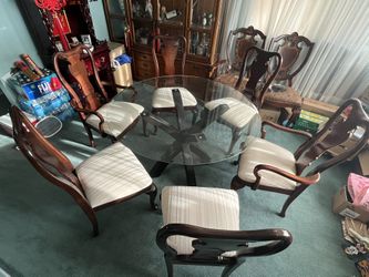 Glass Dining Table With Chairs