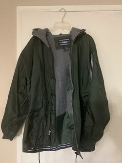 Anchor Blue Green Hoodie Jacket