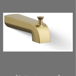 PITCH® WALL MOUNT BATH SPOUT,W/DIVERTER
